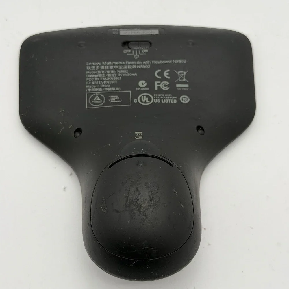 Lenovo N5902 Multimedia Remote Wireless Backlit Keyboard USB Receiver 888011668